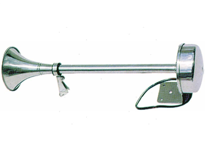 TROMBA SINGOLA AA 12V INOX 