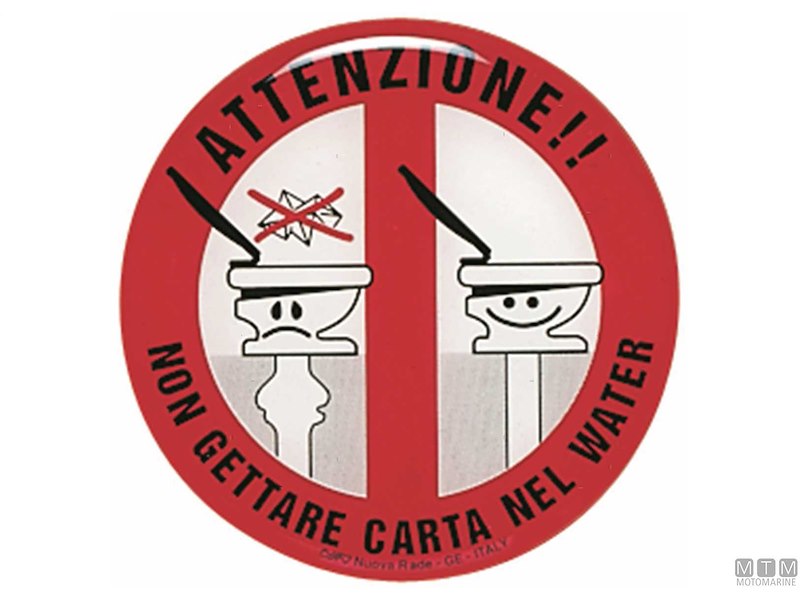 Divieto Ostruire il WC Ø 80