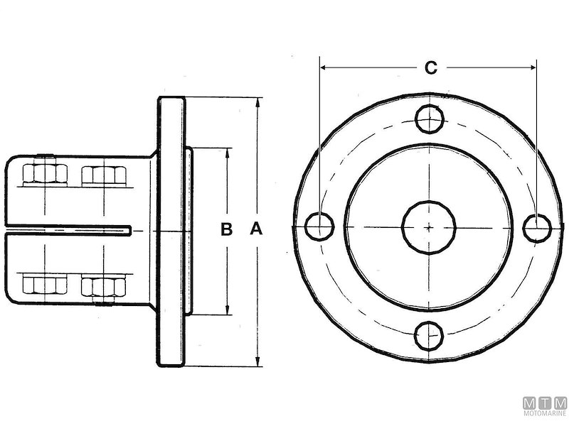 Giunto per Asse ø 25 mm