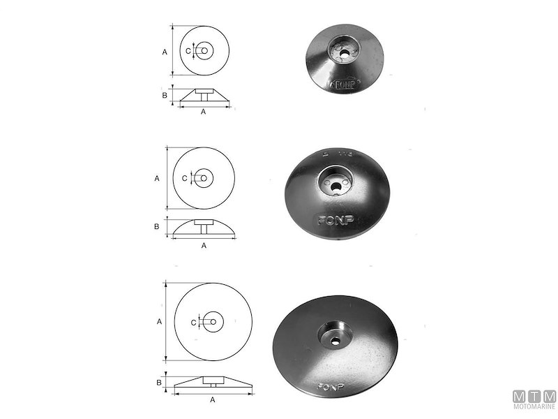 Anodi Flangia Tonda Flat