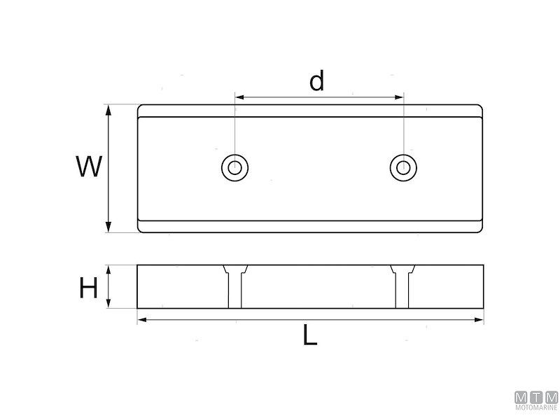 ANODO FLAP L130MM ZN 