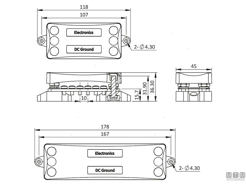 Barra di Connessione a Ponte Dual 12/24 100A