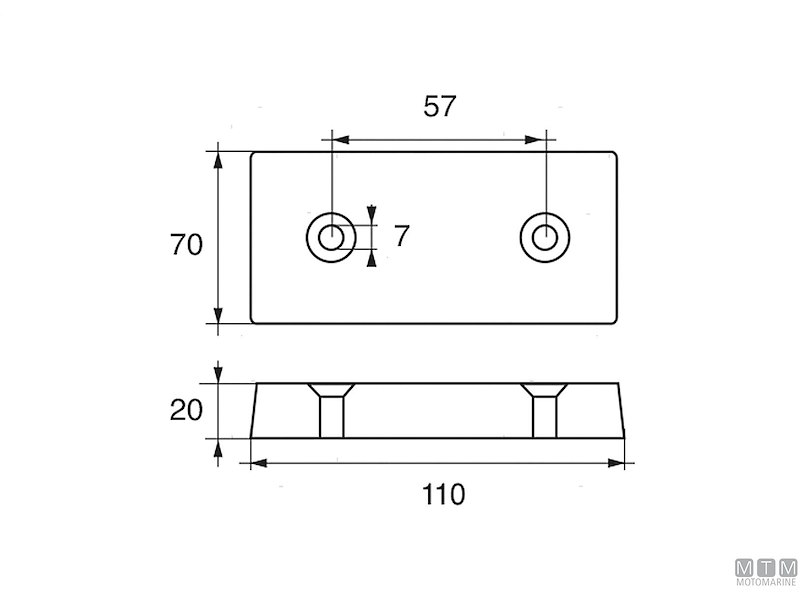 ANODO FLAP 1 L110MM ZN 