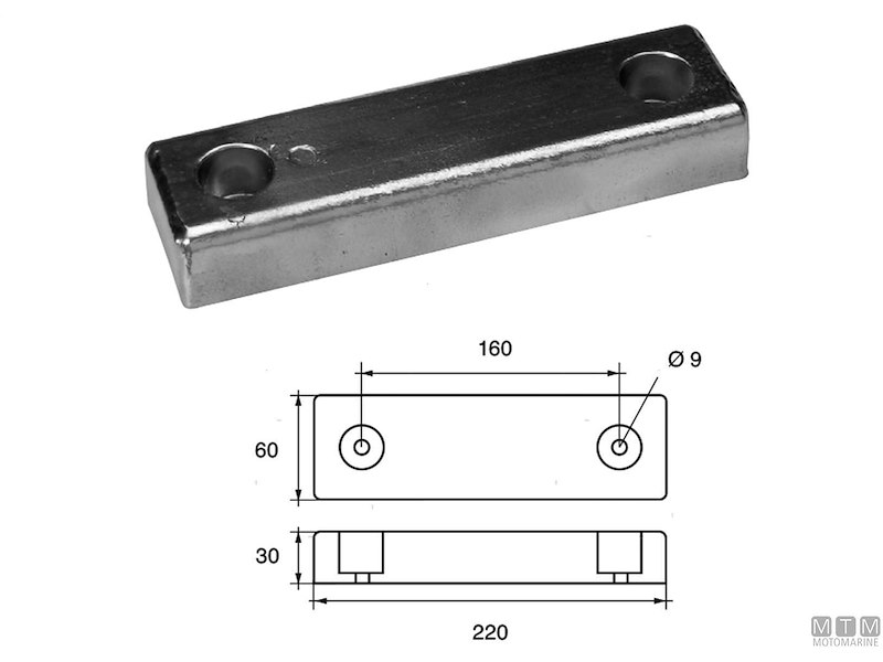 ANODO RIVA 2 L220MM ZN 