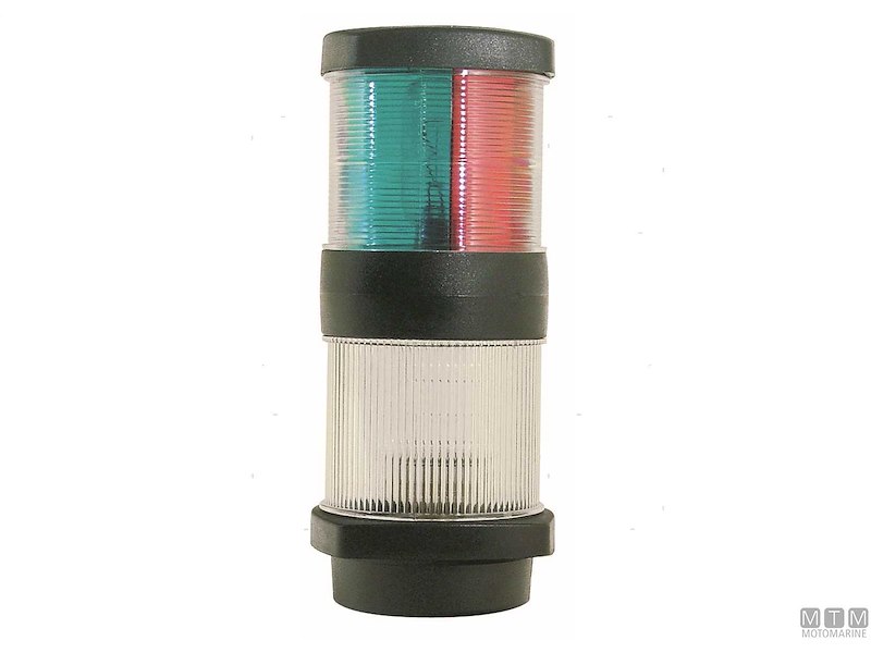 FANALE LED TRICOLORE+FONDA 12V 360° 