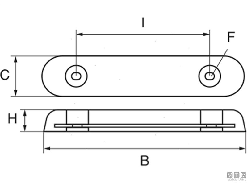 ANODO A PIASTRA PER VETUS 3KG L290MM IN ZINCO 