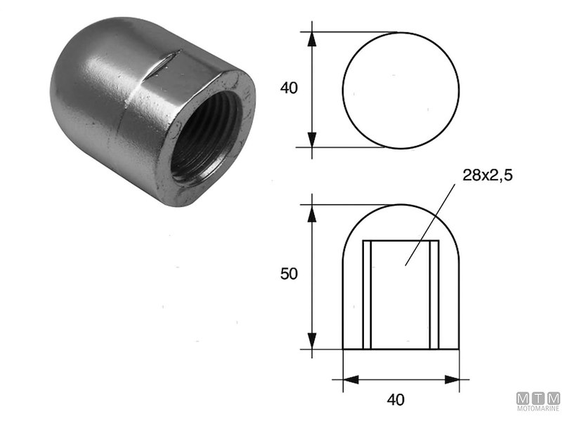 Anodi Ogiva Threaded M