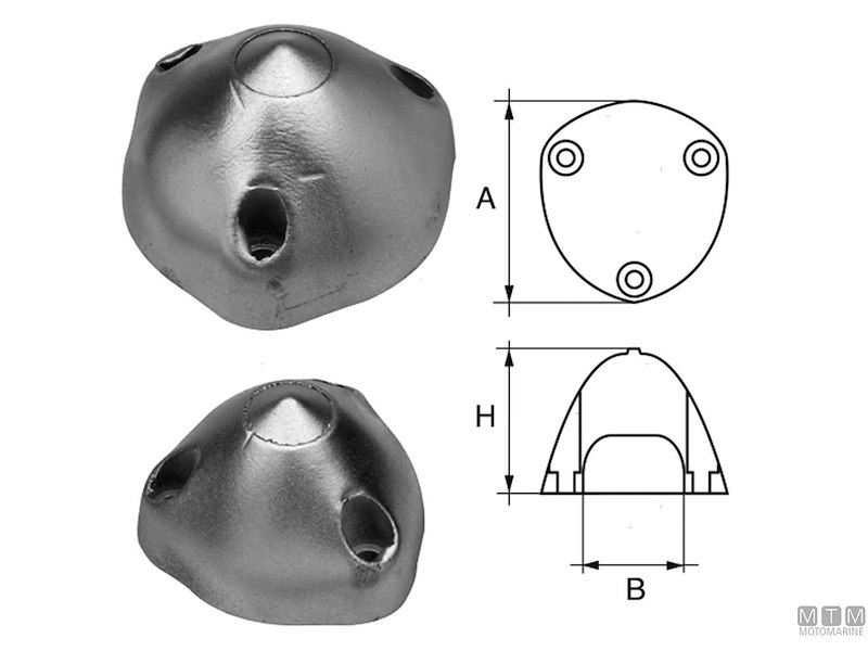 Anodi Ogiva Max-Prop 3 Pale