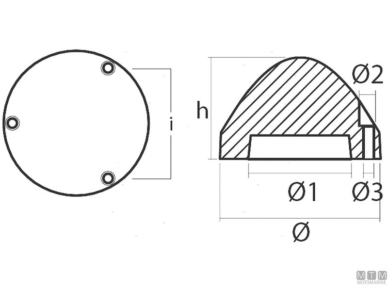 Anodo Ogiva Max-Prop 3 Pale