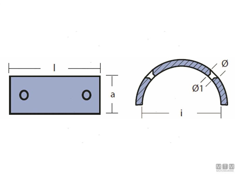 ANODO COLLARE GORI B D80MM ZN 