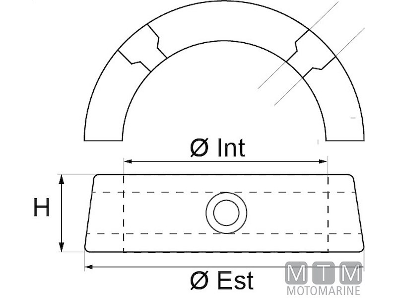 ANODO COLLARE GORI D D56MM ZN 