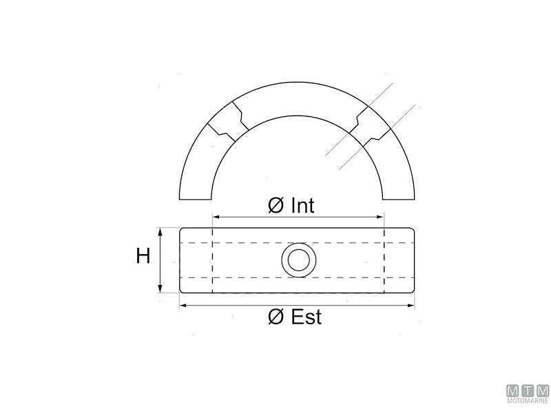 ANODO COLLARE GORI E D53MM ZN 