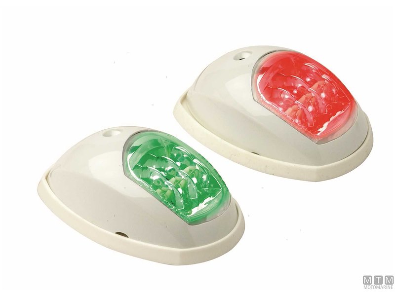 FANALI COLREG ROSSO+VERDE PL BIANCA 