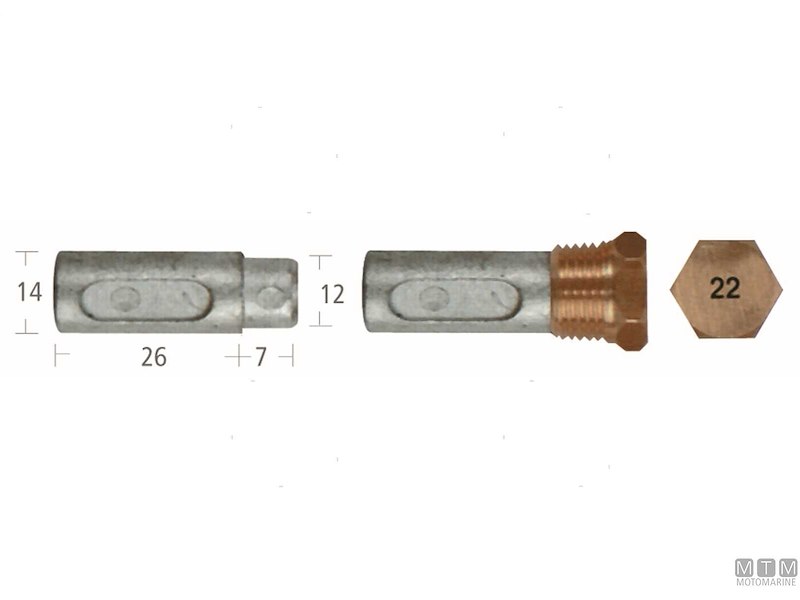 Barrotti Motore Ford (14x26mm)