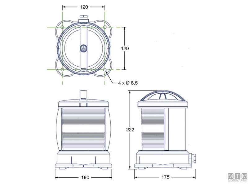 Fanali DHR per Barche  50 Metri