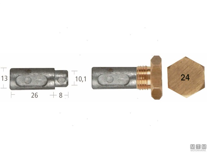 Barrotti Motore Aifo-Fiat (13x26+8mm)