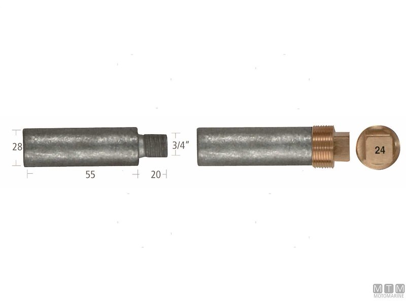 Barrotti Motore Caterpillar (28x55mm)