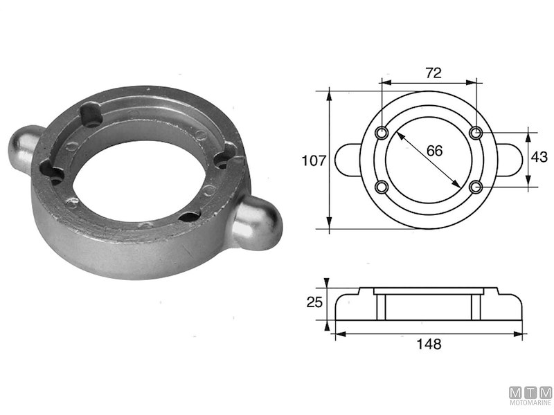 ANODO COLLARE YANMAR S DRIVE ZN 