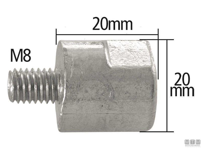 ANODO BARROTTO YANMAR 1GM10 ZN 