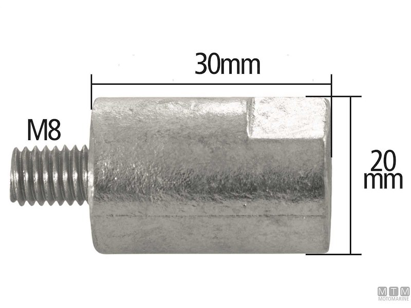 ANODO BARROTTO YANMAR 2GM20 ZN 