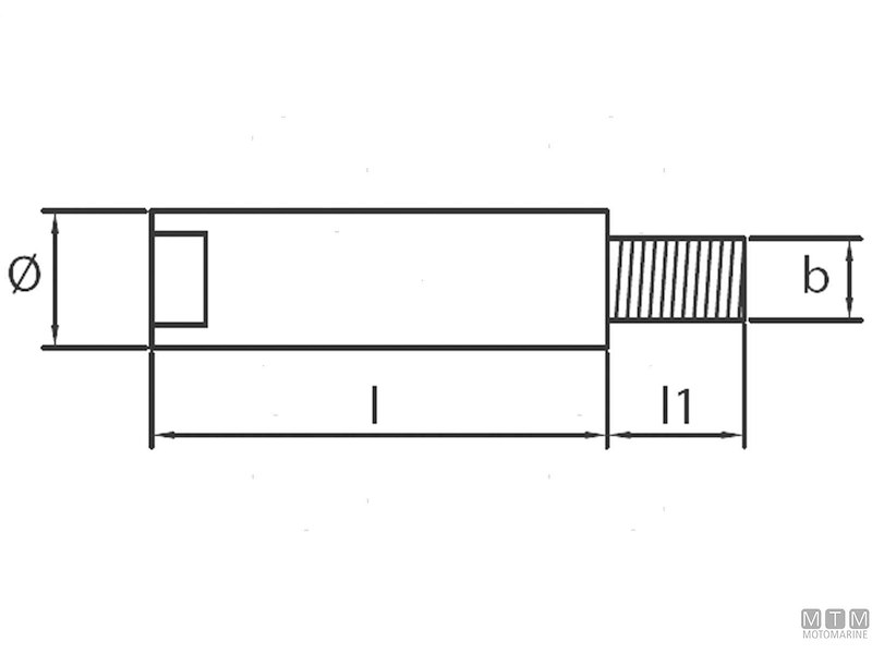 ANODO BARROTTO YANMAR 6CX-ETE IN ZINCO 