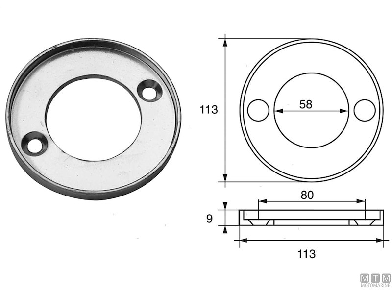 ANODO COLLARE VOLVO 250/270 ZN 