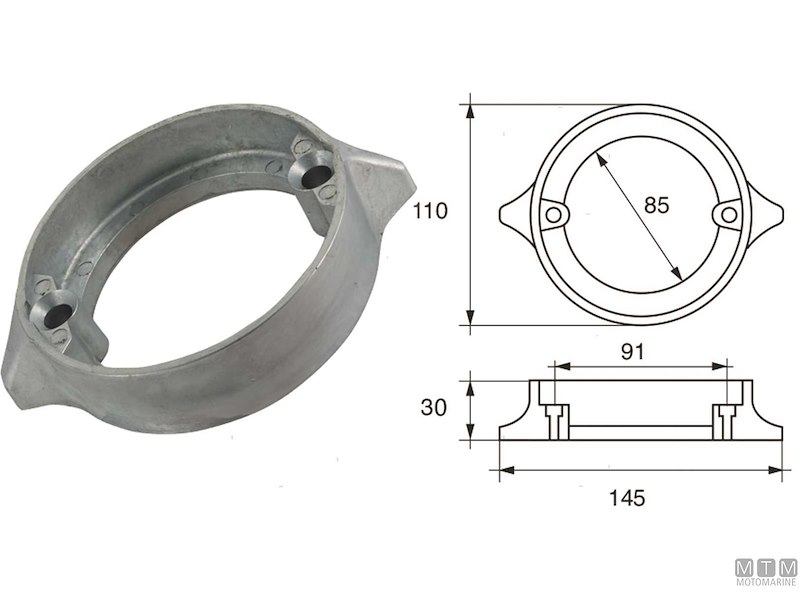 ANODO COLLARE VOLVO DUO PROP ZN 