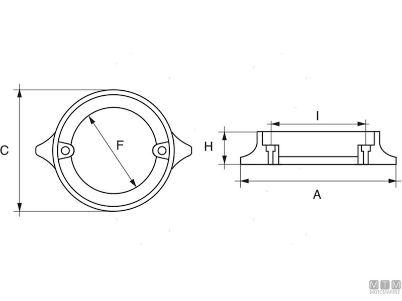 Anodo Collare per Volvo Duo Prop