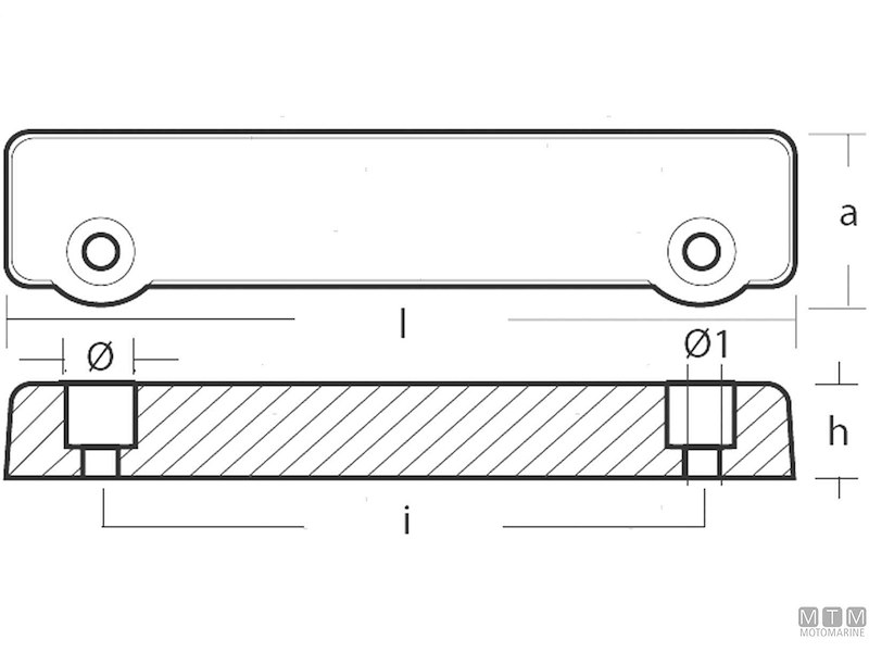 Anodo Barra per Volvo 250-280