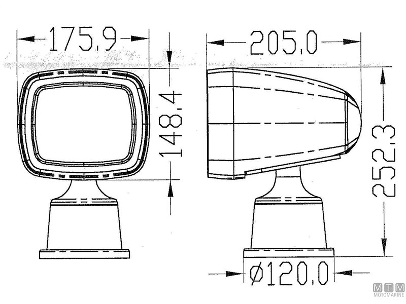 FARO LED RADIO CONTROL 1600LM 12/24V 