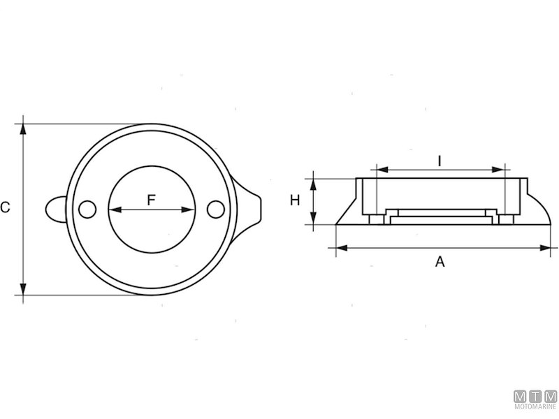 Anodo Collare per Volvo Sail Drive 120