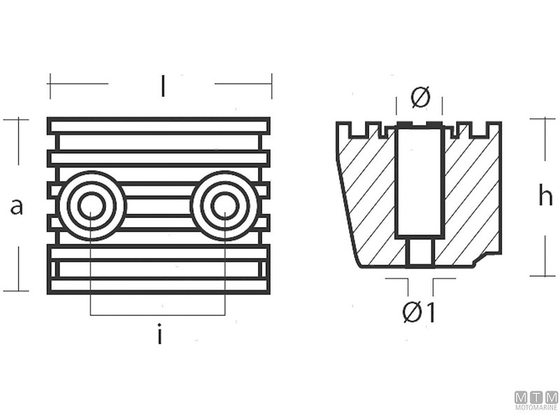 Anodo Cubo per Volvo DPX