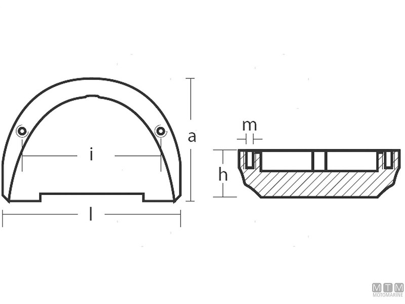 Anodo Piastra Motore per Volvo SX