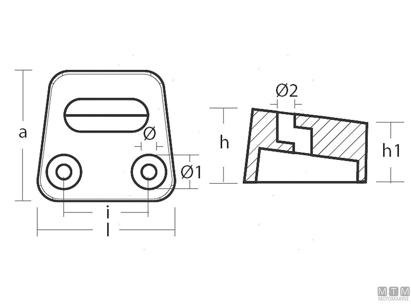 Anodo Placca Alta per Volvo SX