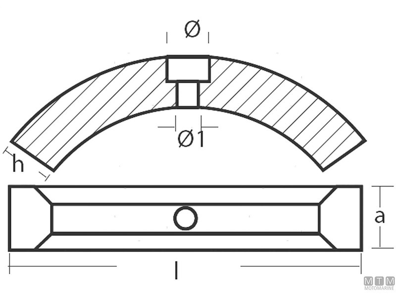 Anodo Collare per Volvo con Elica Abbattibile