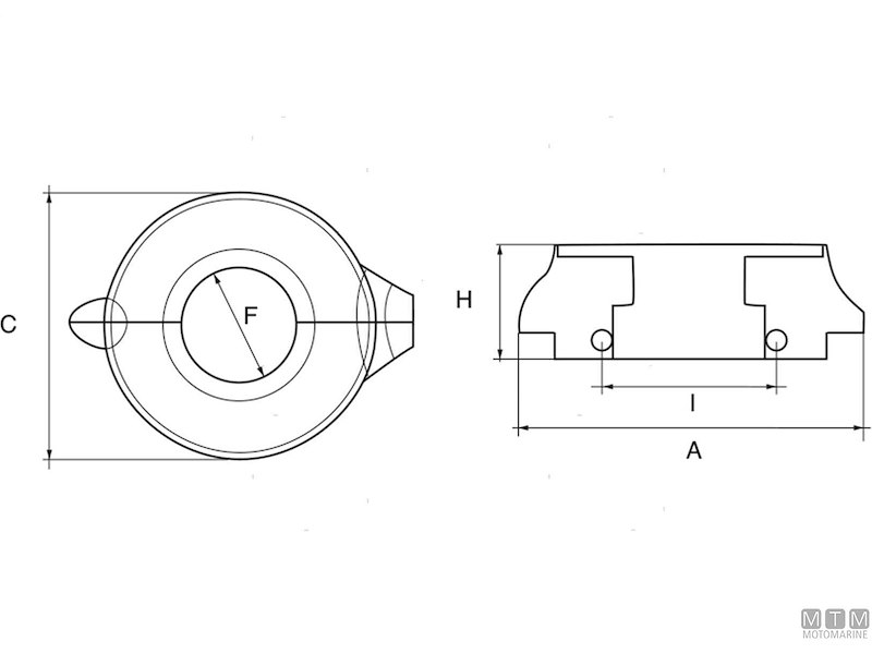 Anodo Collare per Volvo Sail Drive 130-150 (23615636)