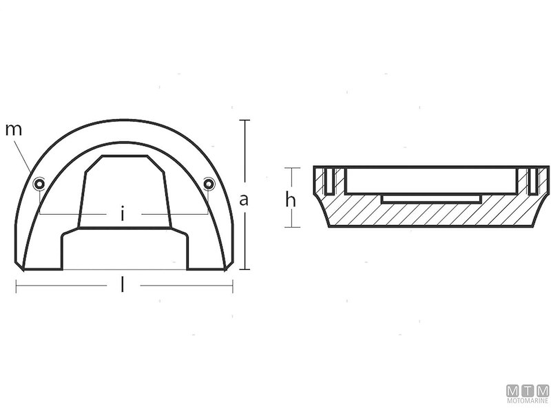 Anodo Piastra per OMC Cobra