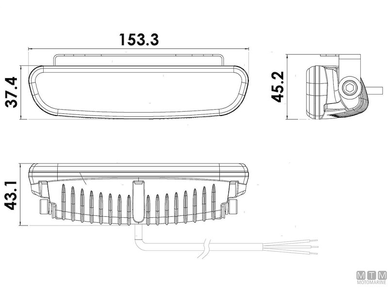 FARO COPERTA OR LED 12/24V 
