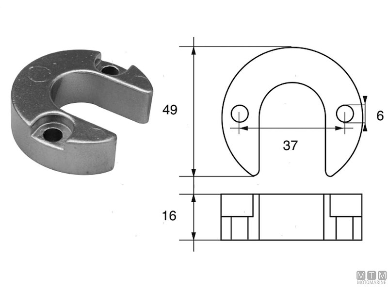 ANODO COLLARE ALPHA ZN 