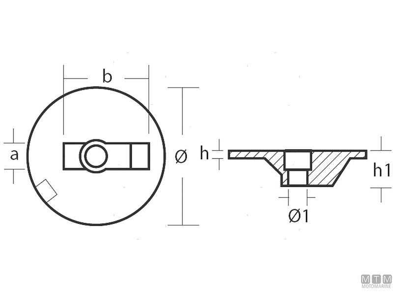 Anodo Placca per Piede Mercruiser Bravo III