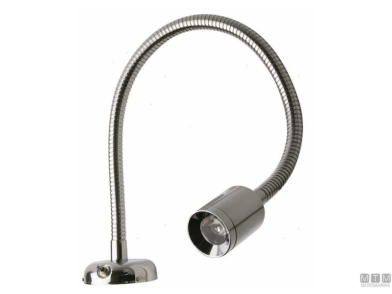 LUCE CARTEGGIO LED 12/24V CHROME FLEX B 