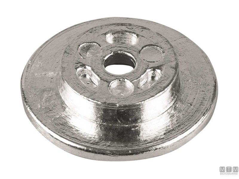 ANODO A PIASTRA PER PIEDE TOHATSU M9.9A IN ZINCO 