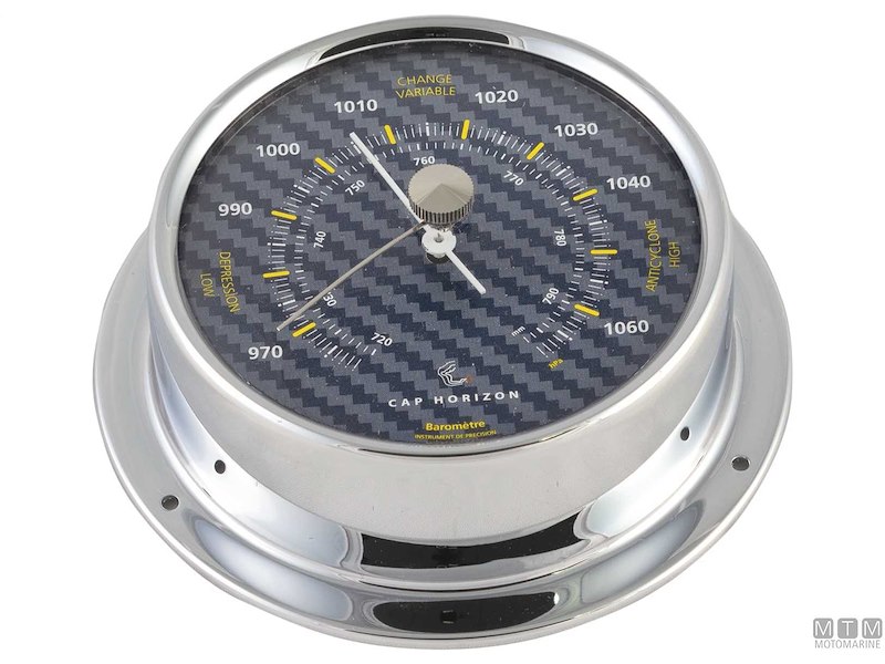 Strumenti Meteo Blue Carbon 70/88 Chrome