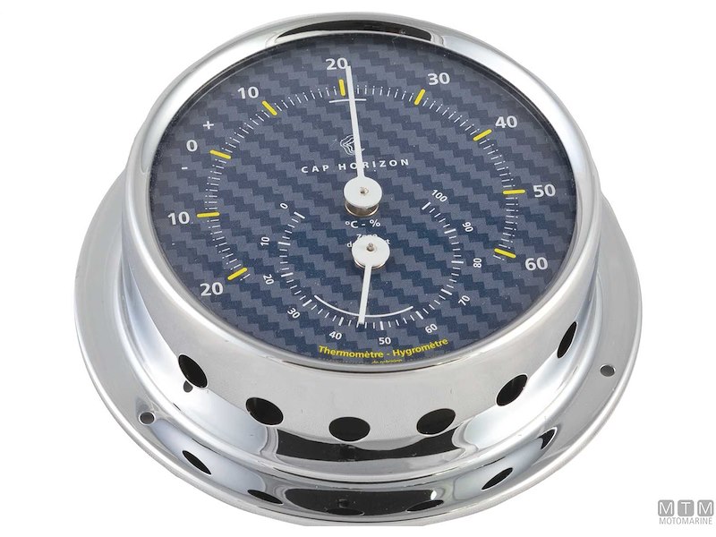 Strumenti Meteo Blue Carbon 70/88 Chrome