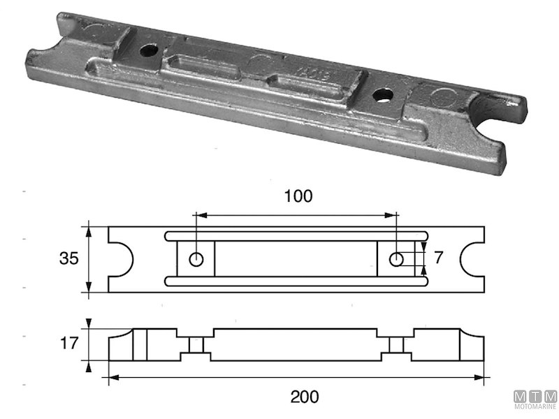 ANODO BARRA YAMAHA 25Q-40 ZN 