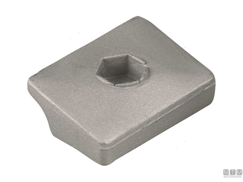 ANODO PIASTRINA JOHN/EVIN 9.9/15 IN ZINCO 