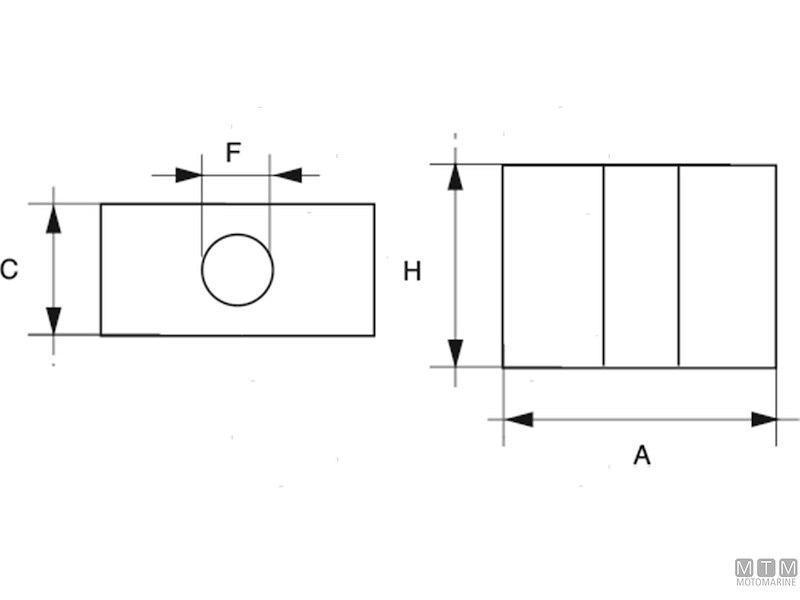 ANODO CUBO JOHN/EVIN V4/V6 IN ZINCO 
