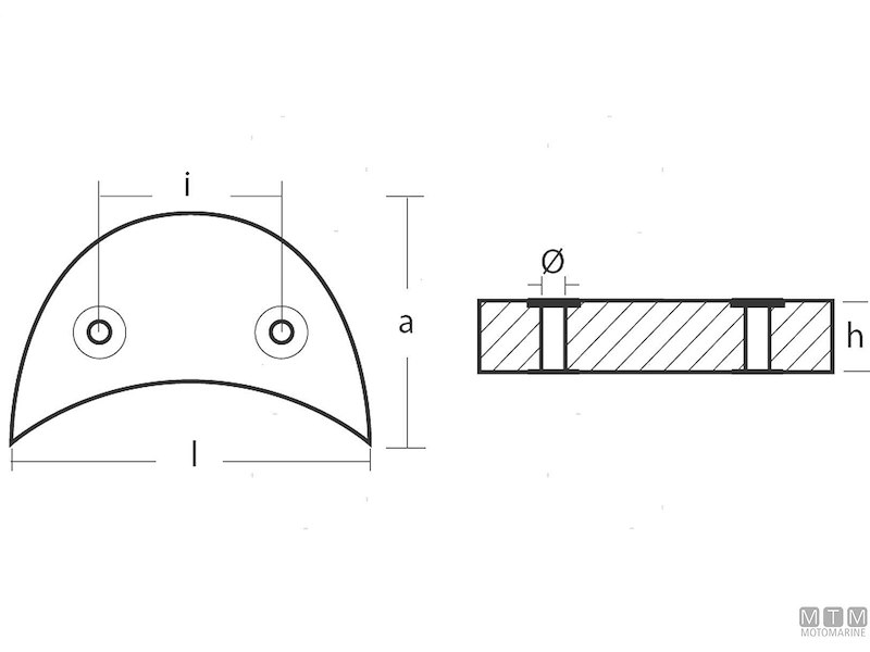 ANODO 1/2 COLLARE JOHN/EVIN V4/V6 IN ZINCO 