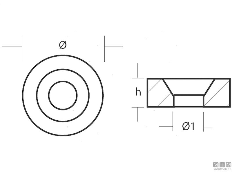 Anodo Rondella per Suzuki DT 4-8 HP