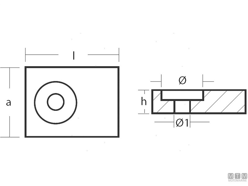 Anodo Piastrina per Suzuki 9.9-300 HP